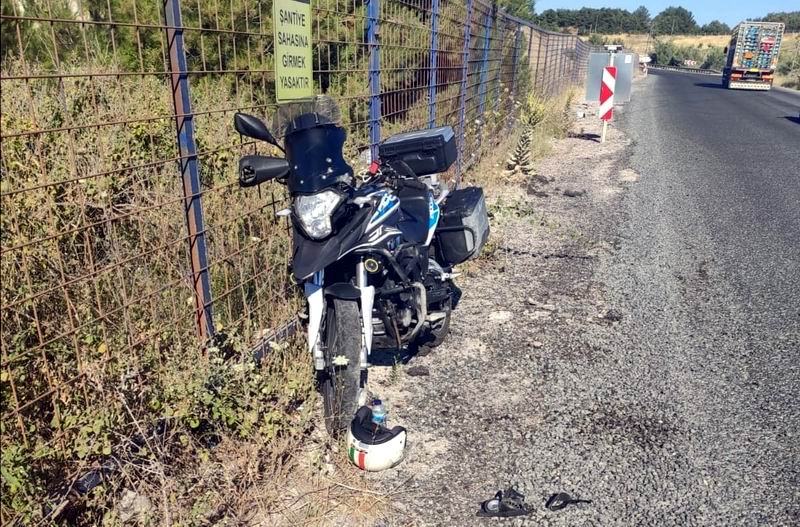 Ayvacık'ta motosiklet kazası: 1 yaralı