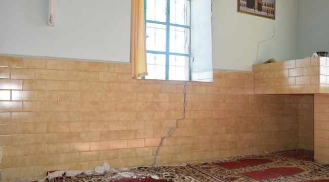 Çan Küçüktepe Köyü camiinde hasar tespiti yapıldı