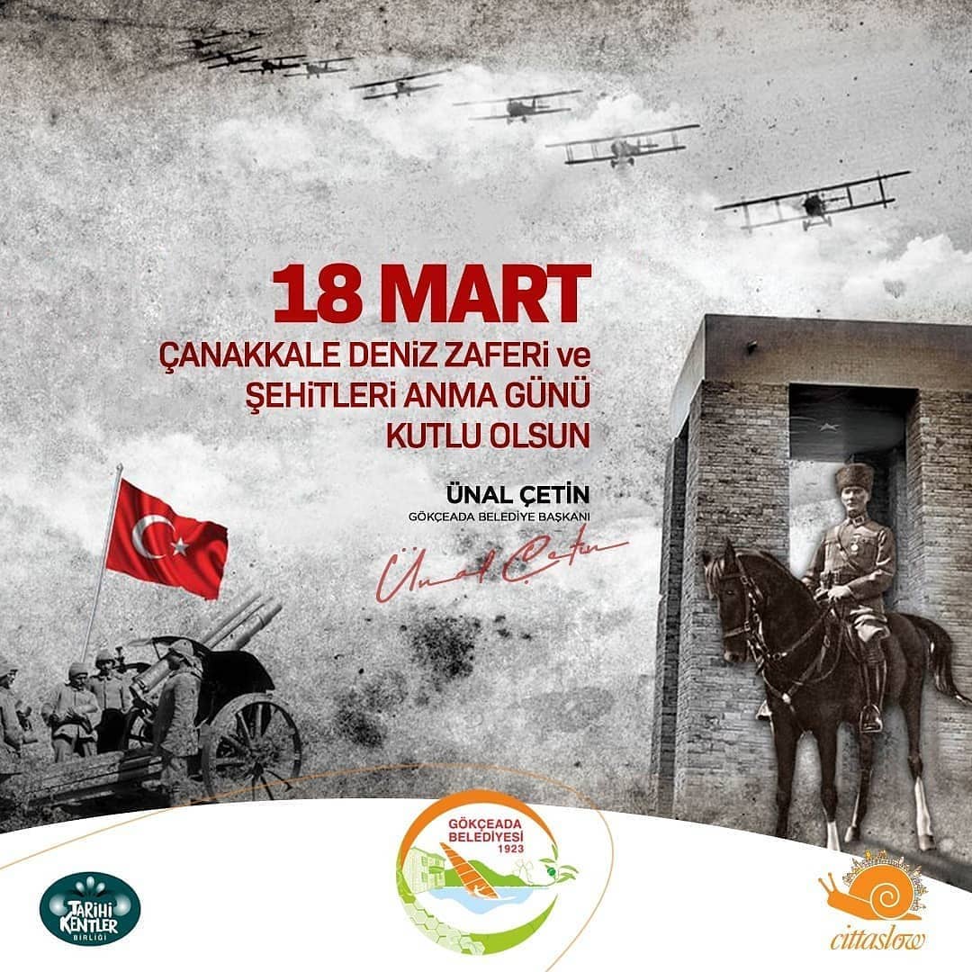 Gökçeada Belediye Başkanı Ünal Çetin 'in 18 Mart ilanı