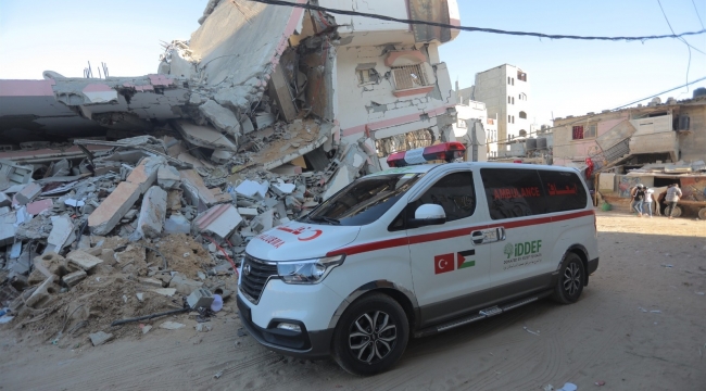 İDDEF'ten Gazze'ye ambulans desteği
