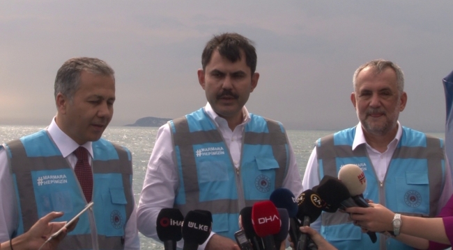 Bakan Kurum: "Marmara 10 gün öncesine göre daha temiz"