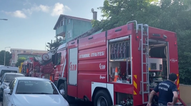Beykoz'da korkutan ev yangını: 2 kişi dumandan etkilendi
