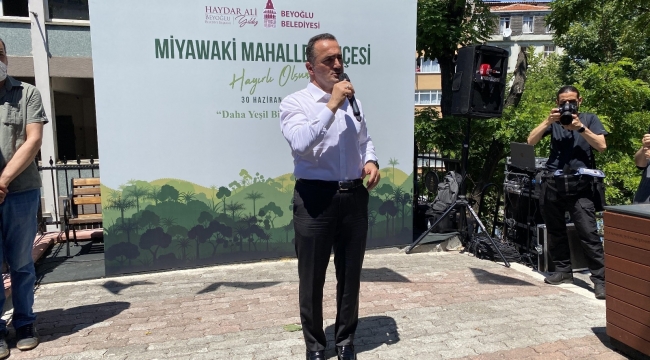 Beyoğlu'nda 'Miyawaki Mahalle Bahçesi' açıldı