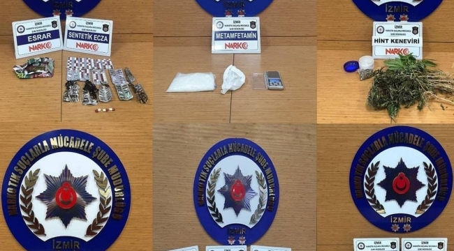 İzmir'de uyuşturucu operasyonları: 15 kişi tutuklandı