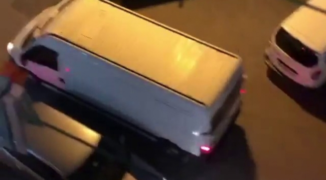 Pendik'te nefes kesen polis panelvan minibüs kovalamacası