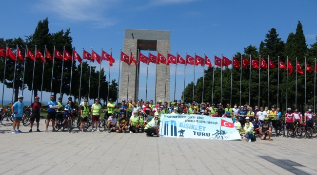 Tarihi Yarımada'da Şehitlere Saygı Sürüşü Bisiklet Turu düzenlendi