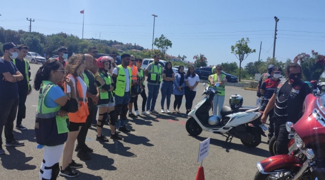 Türkiye'de ilk "Motosiklet Güvenli Sürüş Eğitimi" projesi Alanya'da başladı