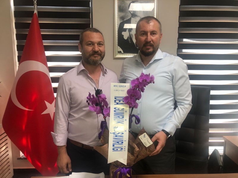 İdea Gümrük Müşavirliği Çanakkale Müdürü Korhan Meriç, Ezine Gıda İhtisas Organize Sanayi Bölgesi Müdürü Alper Altınok'u ziyaret etti.
