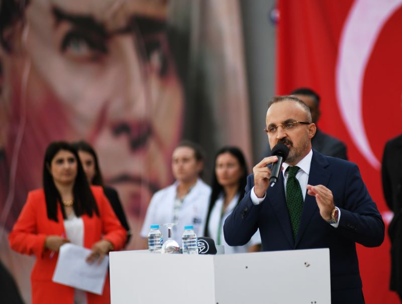 AK Parti Grup Başkanvekili Bülent Turan, Edirne'de fabrika açılışında konuştu