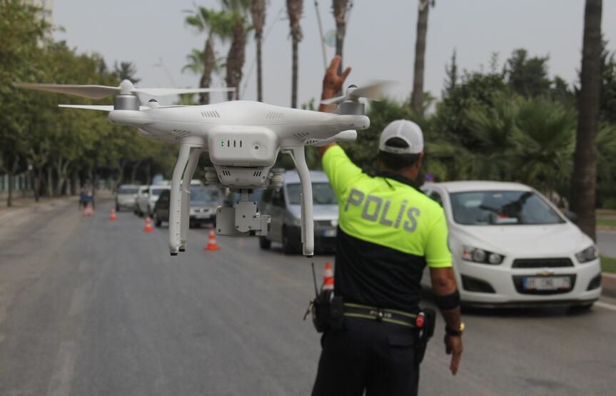 "Drone" Destekli Kırmızı Işık İhlali Denetimi 