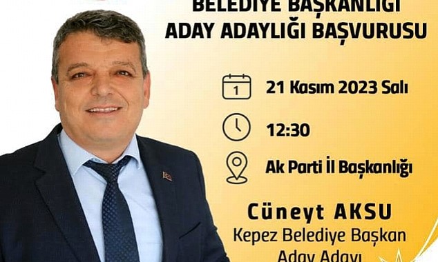 Aksu Kepez'den aday adaylığını açıklıyor