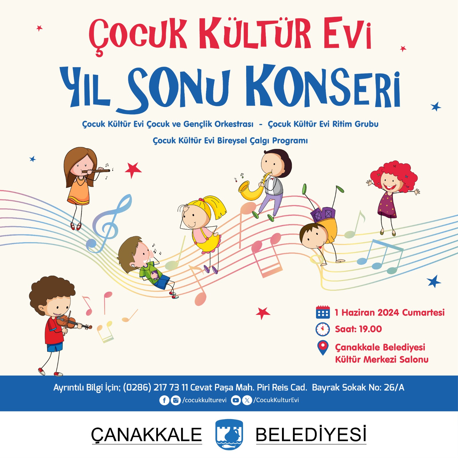 Çocuk Kültür Evi'nden "Yıl Sonu Konseri"