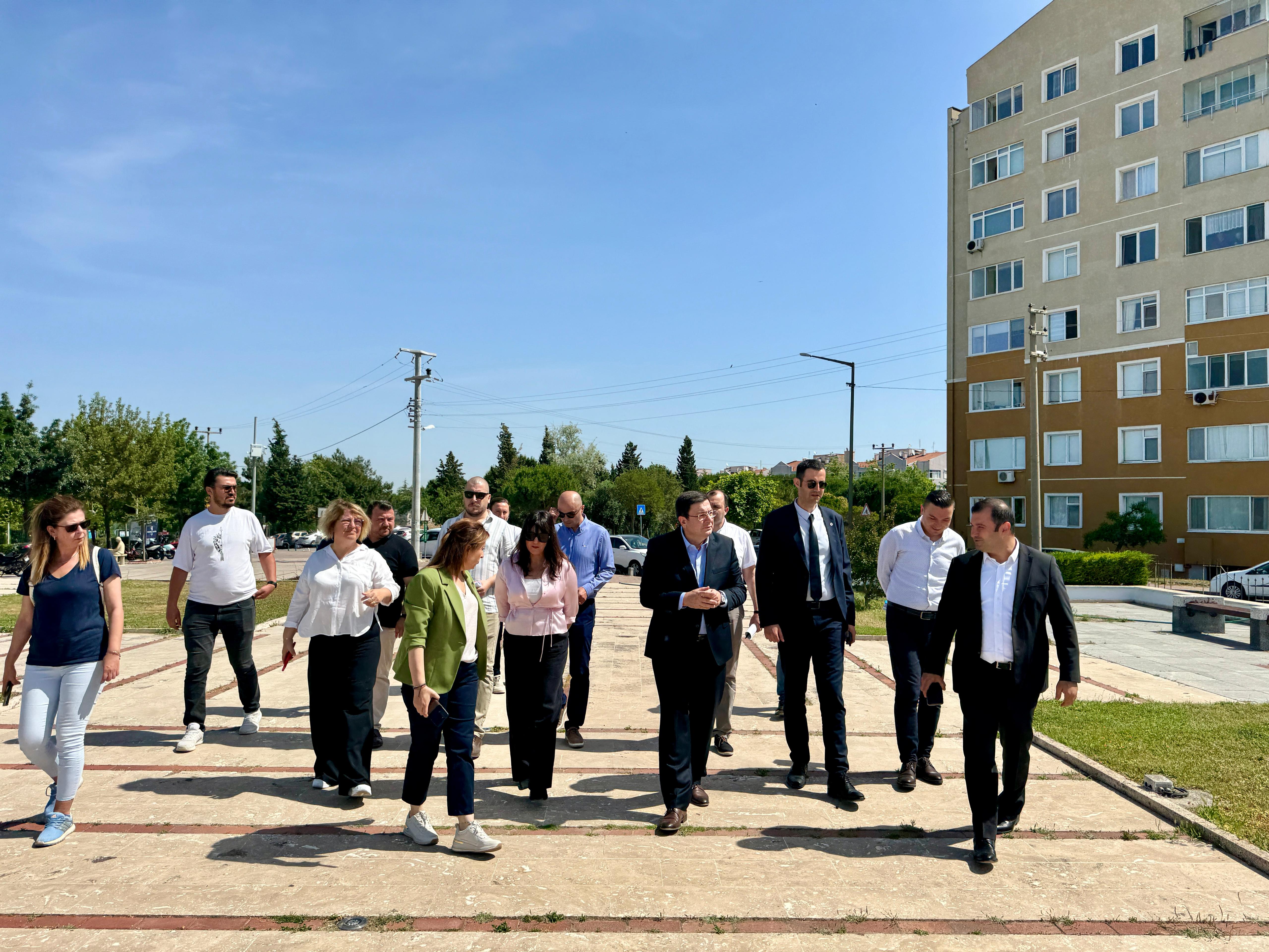 Başkan Erkek, Özgürlük Parkı'nda İncelemelerde Bulundu