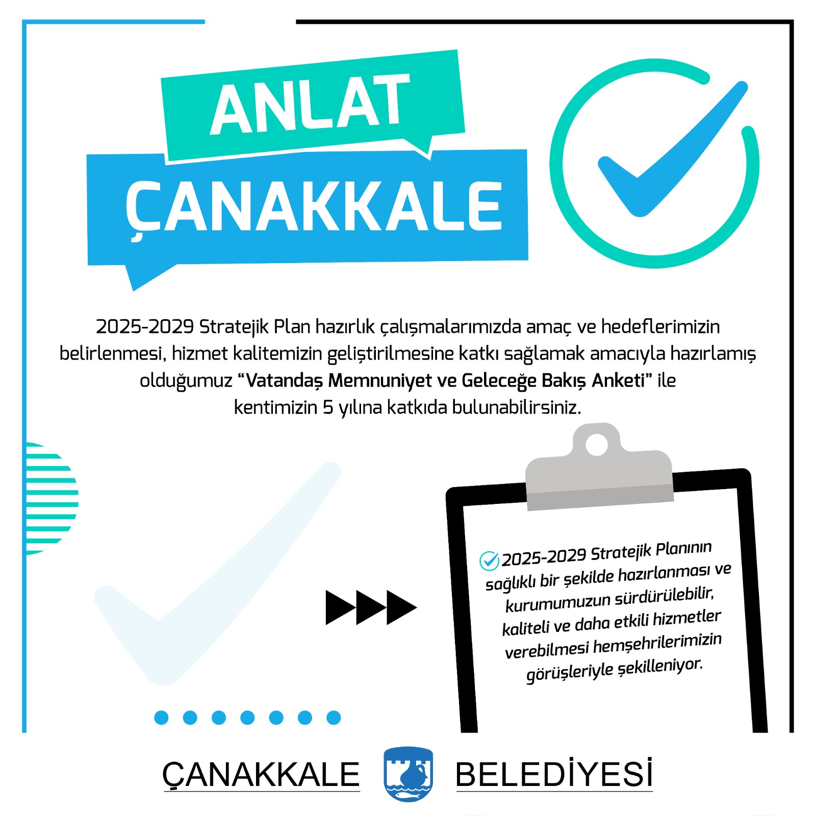 Çanakkale Belediyesi Gelecek 5 Yılı Kentlilerle Birlikte Planlıyor