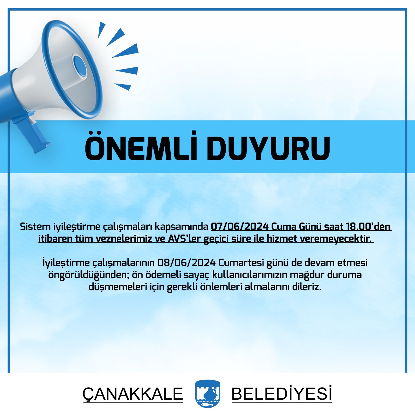 Önemli Duyuru