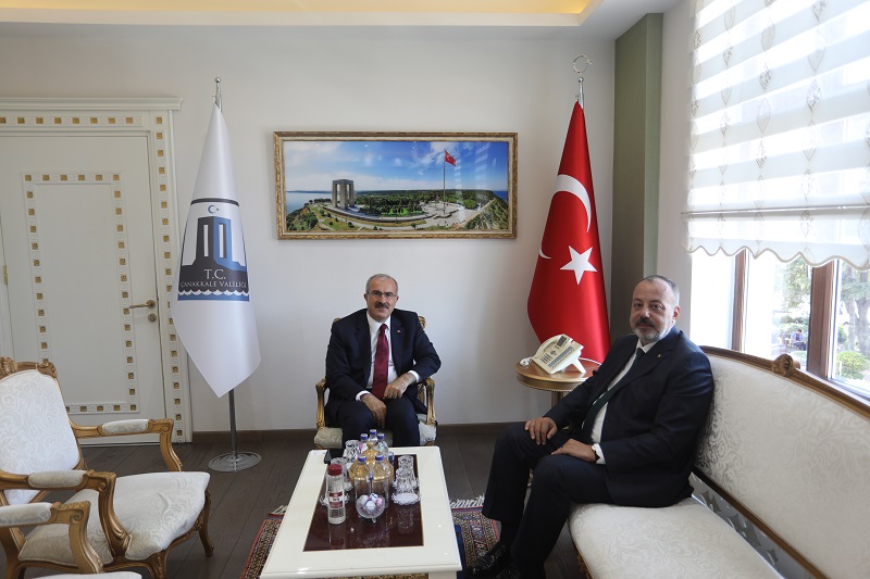 ÇTSO YÖNETİM KURULU BAŞKANINDAN, VALİ DOÇ. DR. ÖMER TORAMAN'A ZİYARET